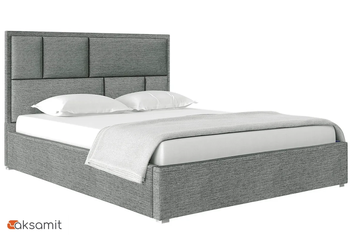 Кровать Madison с ПМ 140х200 (Рогожка / Серая) 72306323 Кровать Madison с ПМ 140х200 (Рогожка / Серая) 72306323