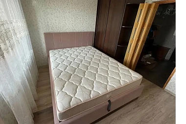 Кровать Венеция с ПМ 160х200 (Velutto/Розовый)