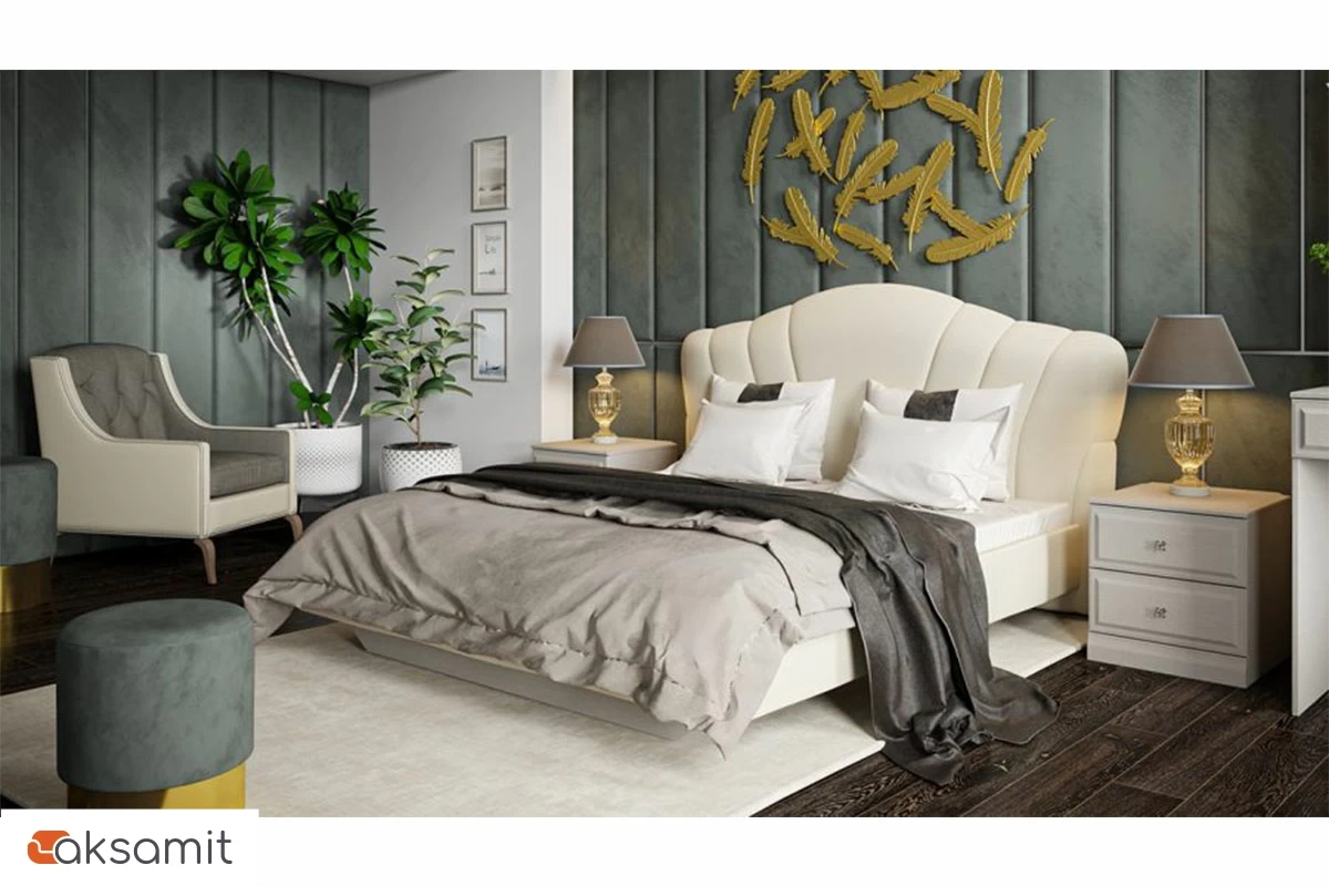 Сабрина ТД-307.01.01 Кровать с мягкой спинкой (1600)