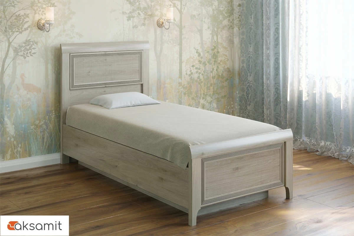 Кровать КР-1025 90х190 (Гикори Джексон Светлый) Кровать КР-1025 90х190 (Гикори Джексон Светлый)