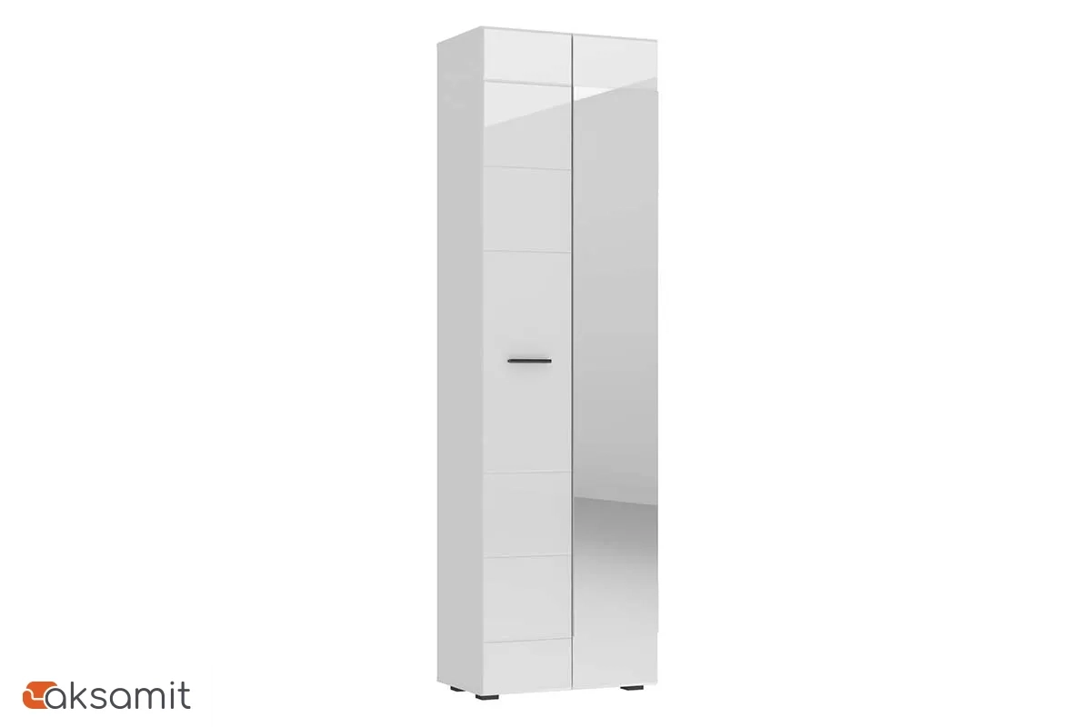 Шкаф для одежды Gloss 600 Белый/Белый глянец (73374540) Шкаф для одежды Gloss 600 Белый/Белый глянец (73374540)