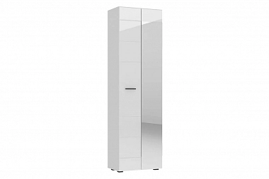 Шкаф для одежды Gloss 600 Белый/Белый глянец (73374540)