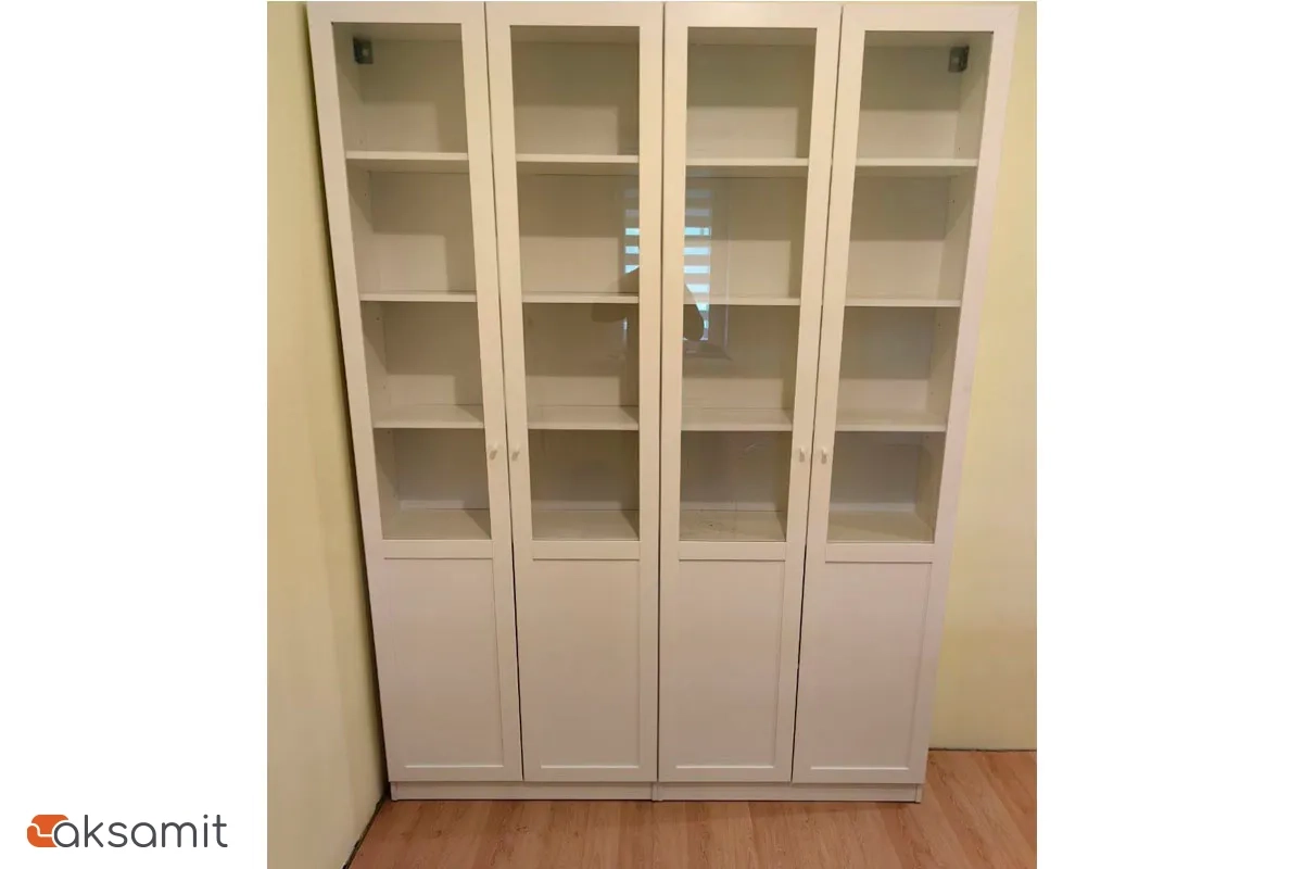 Шкаф для книг двухстворчатый Харрис 32 (Белый)