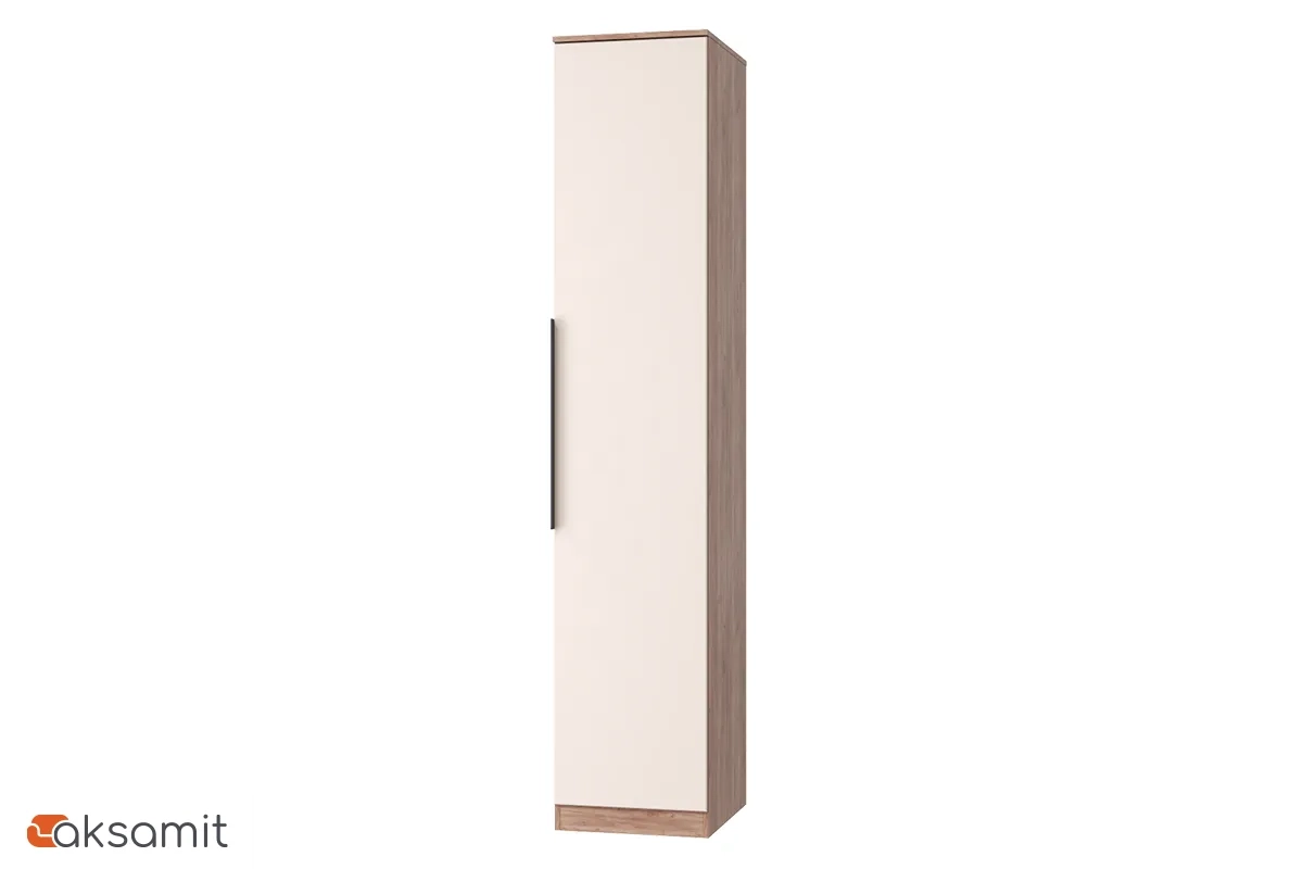 Шкаф 1-дверный для платья и белья Тоскана (Дуб Табачный/Бисквит)