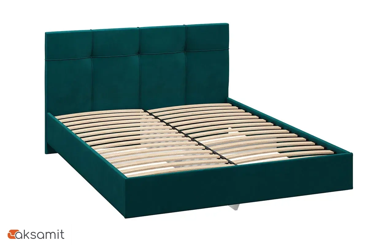 Кровать Каприз на латах 140х200 (Newtone EMERALD (зеленый)) Кровать Каприз на латах 140х200 (Newtone EMERALD (зеленый))