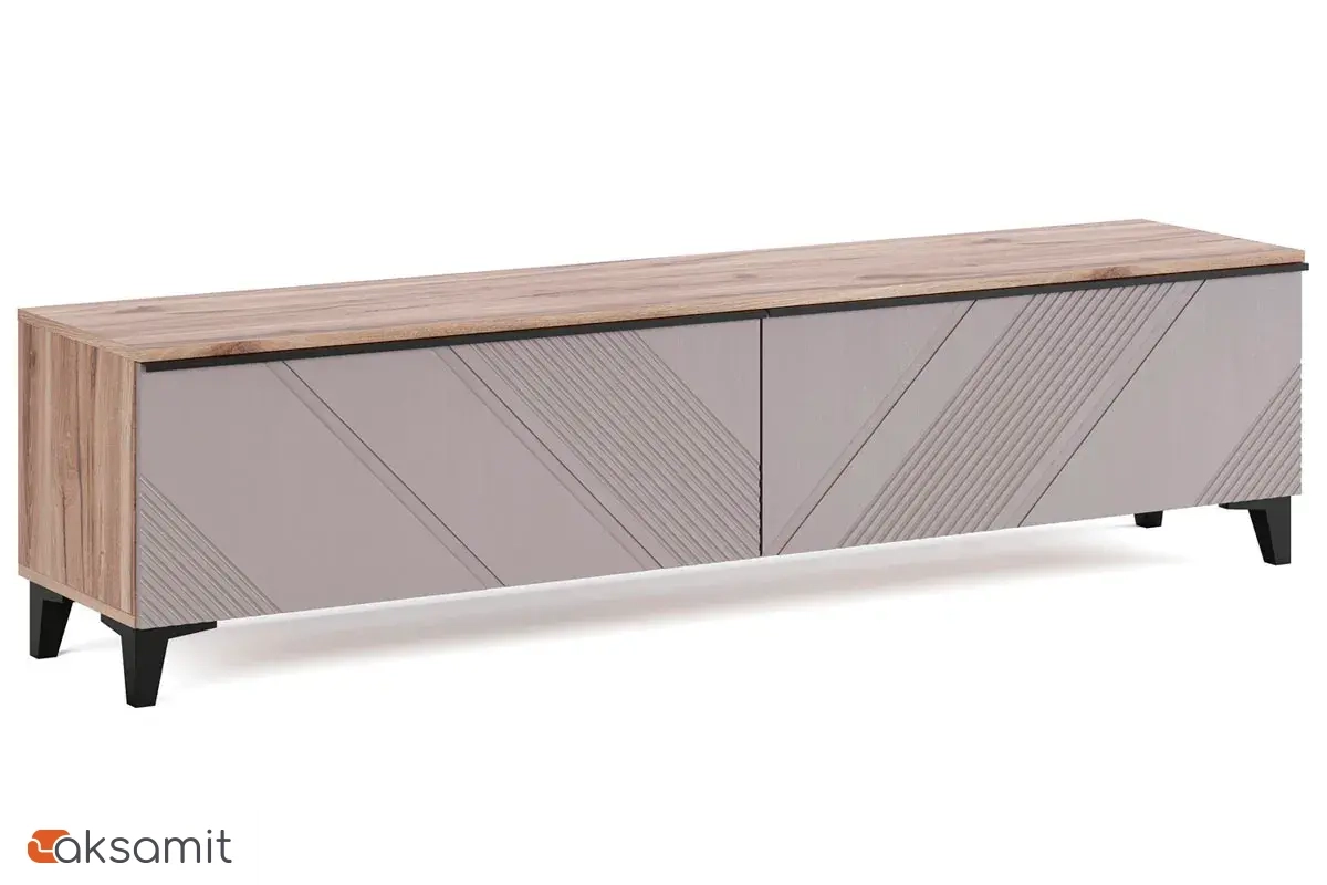 Тумба большая 1800 Кенди Мод.2 (Дуб Альпийский/Ясень Грей Софт)