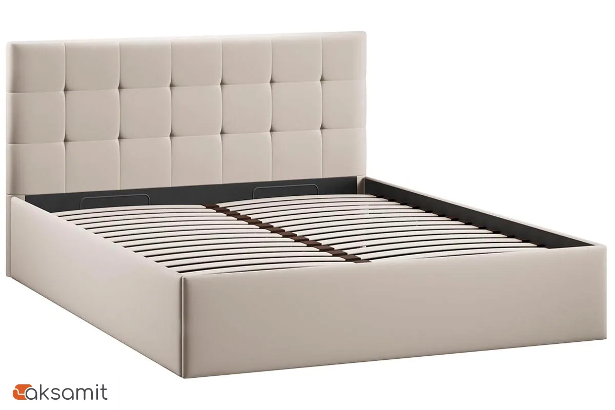 Кровать Джоли с ПМ 160х200 Тип 1 (Велюр/Confetti Cream) Кровать Джоли с ПМ 160х200 Тип 1 (Велюр/Confetti Cream)