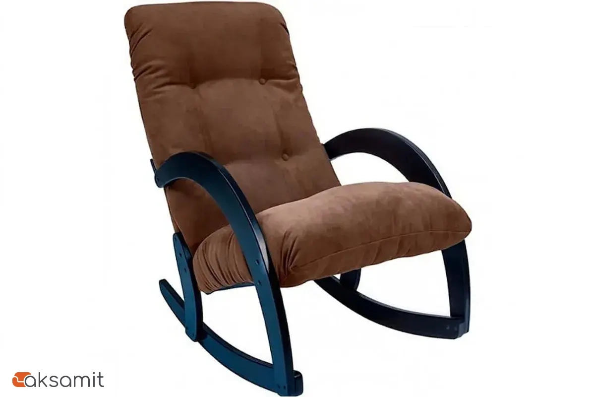 Кресло-качалка Консул без мягких элементов на подлокотниках (1кор /  67) (Verona Brown / Венге)