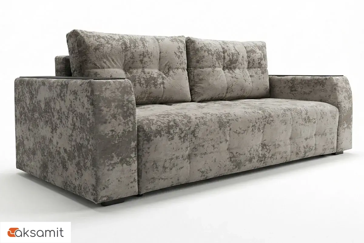 Диван-кровать Бали 4 ДК (Plush latte / Накладки венге) 5 кат.