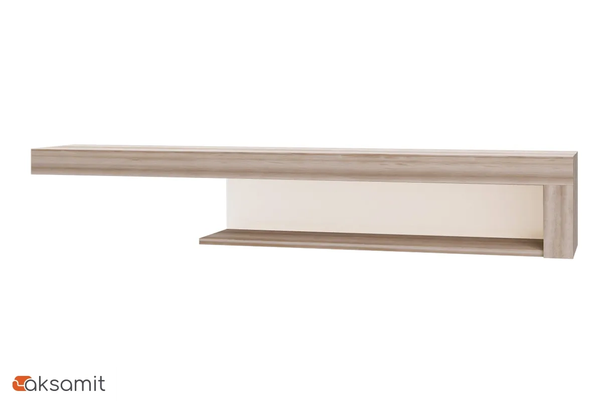 Полка навесная Люмен 4 белый снег глянец