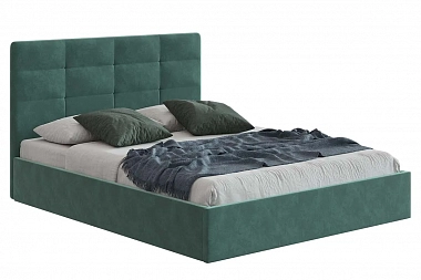 Кровать Соната 160х200 с ПМ (Велюр/Зеленый)