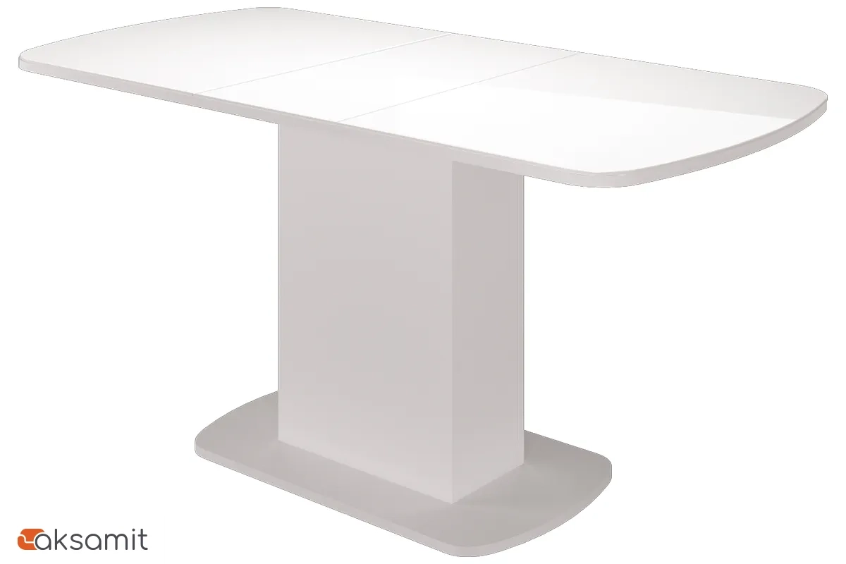 Стол обеденный раздвижной Соренто 2 (Белый Глянец)