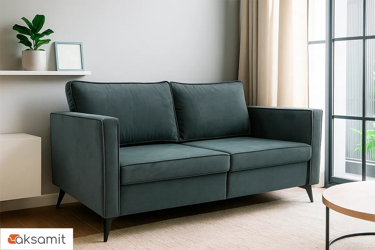 Диван прямой WINGS-3  (Набивные подушки/Кант/ППУ) Тексопарк Сlever asphalt