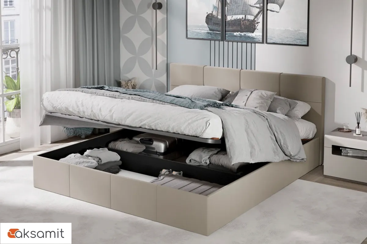 Кровать Лора с ПМ и заглушиной 180х200 (Велюр / Confetti Cream)