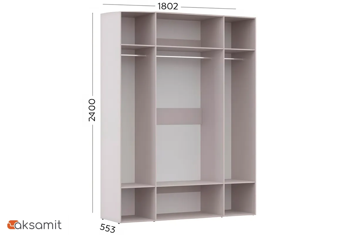 Шкаф Хелли МШ 180.55 (Зефир) Шкаф Хелли МШ 180.55 (Зефир)