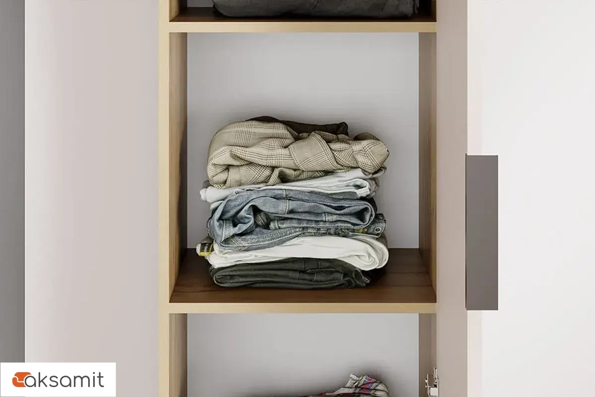 Шкаф для белья Хилтон Исп. 2 (Дуб Крафт золотой / Мокко матовый)