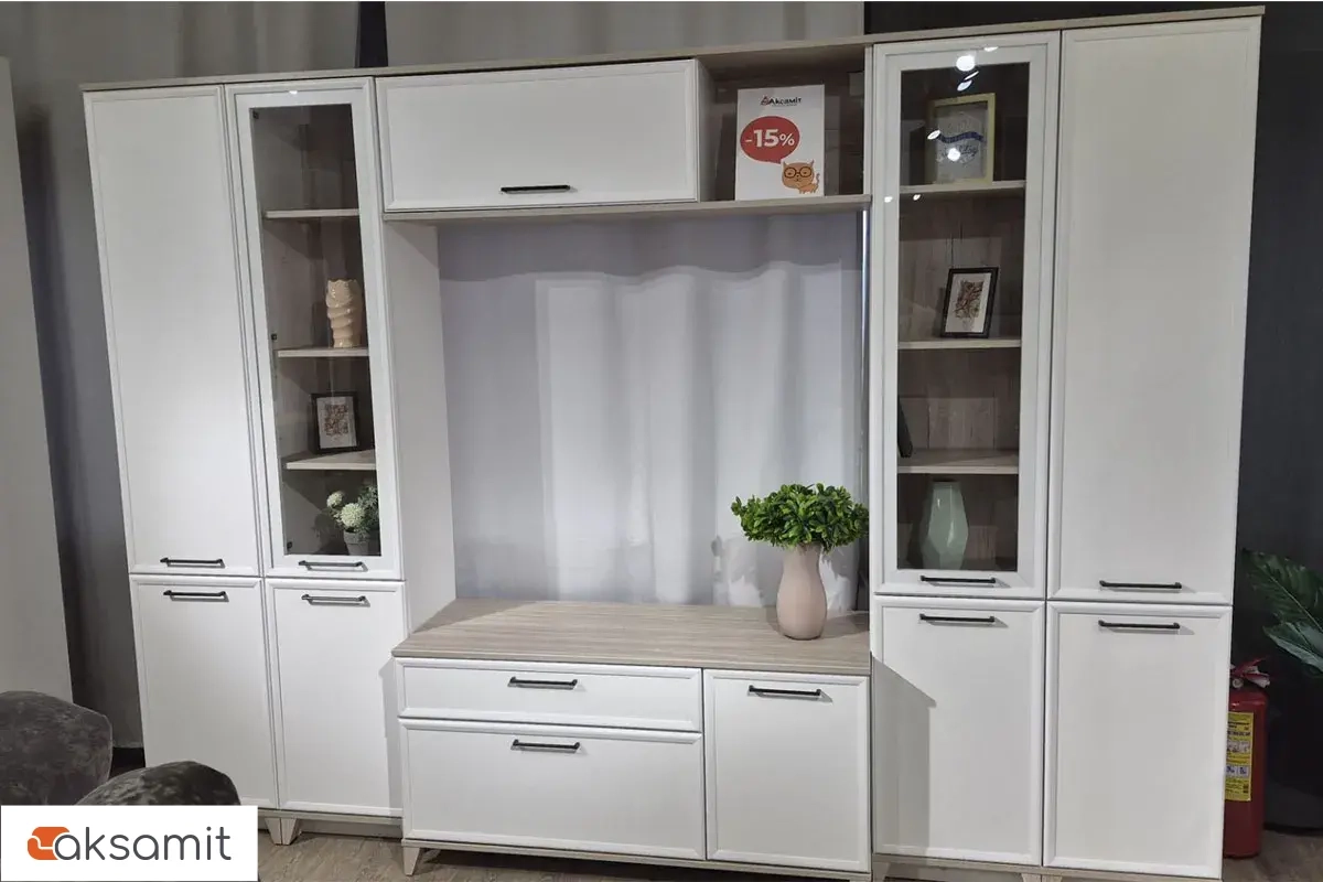 Гостиная Aurelio (Белый/Блеквуд Сатиновый)