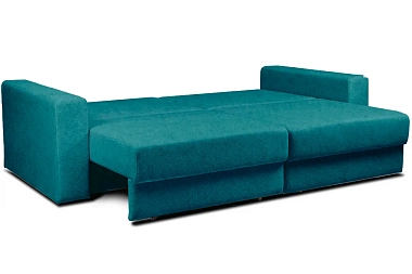 Диван Vega 2 (Набивные подушки/Отстрочка/НПБ) Тиффани Бирюзовый