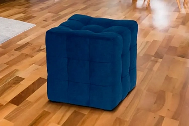 Пуф Лотос (Синий велюр)