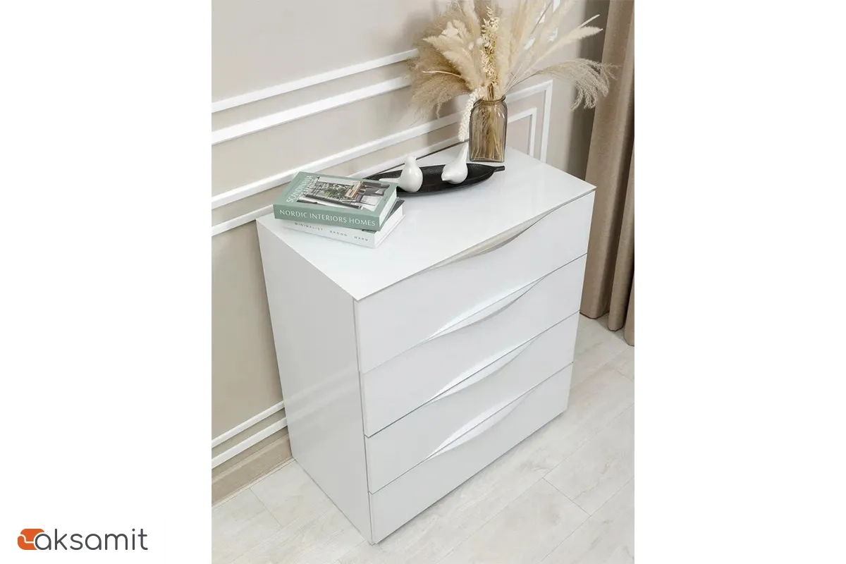 Комод Глосс (Белый глянец)