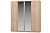 Шкаф Stern 4-х дверный с зеркалом (Дуб Сонома) 72676508