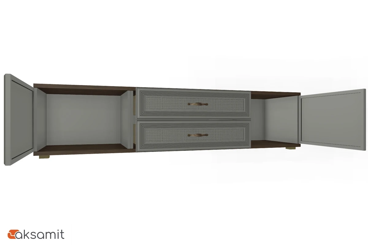 Готовый комплект для гостиной Карина ГК-1003-ГТ-СО (Гикори Джексон Темный/Серый Оникс) Готовый комплект для гостиной Карина ГК-1003-ГТ-СО (Гикори Джексон Темный/Серый Оникс)