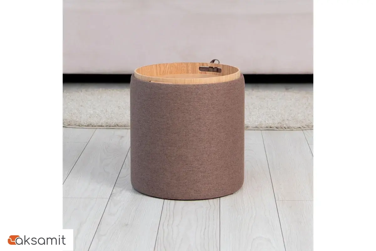 Пуф Грац Стандарт (Рогожка / Коричневый)