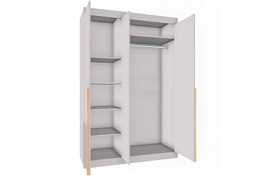 Шкаф для одежды Джуна Мод.ДЖ-15 без зеркала (Серый)