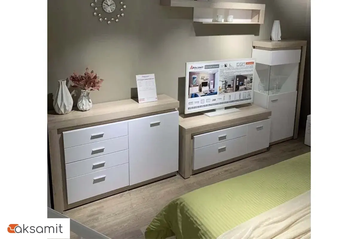 Полка навесная Люмен 4 белый снег глянец