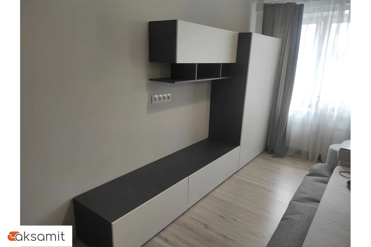 Шкаф Айвори-1 (Графит/Белый)