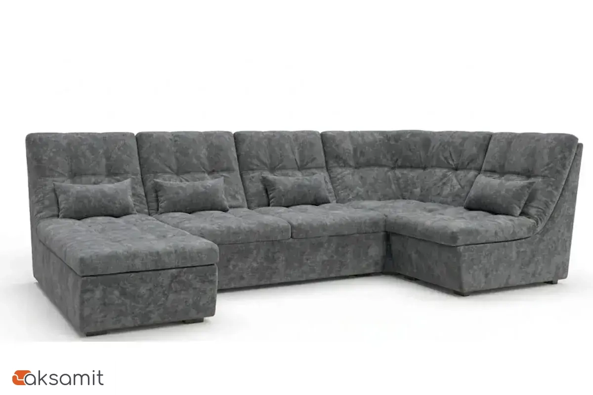 Угловой диван София 2 ДКУ 3Т латы Siesta Грей