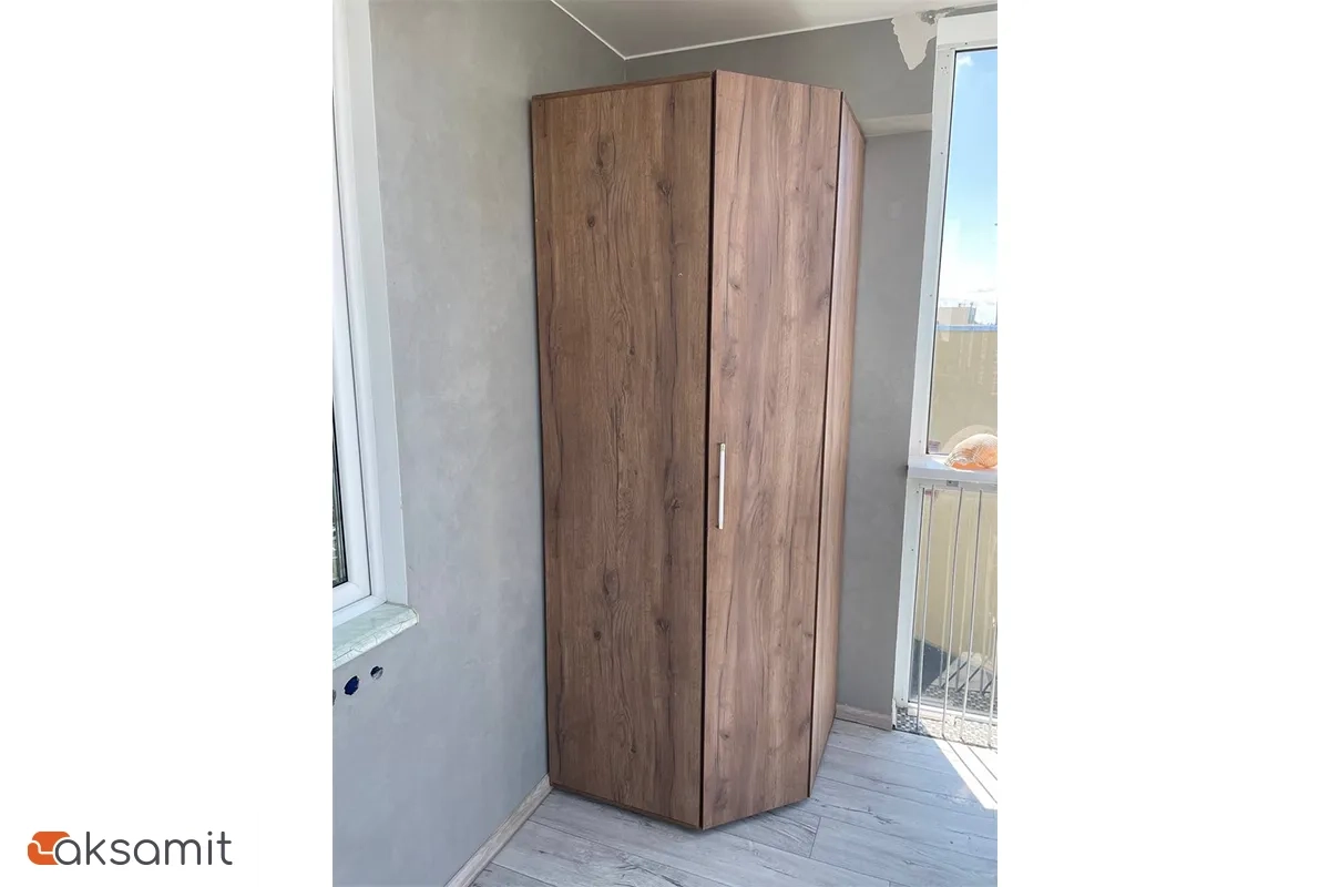 Монако 156 Шкаф угловой Дуб табачный Craft Монако 156 Шкаф угловой Дуб табачный Craft фото
