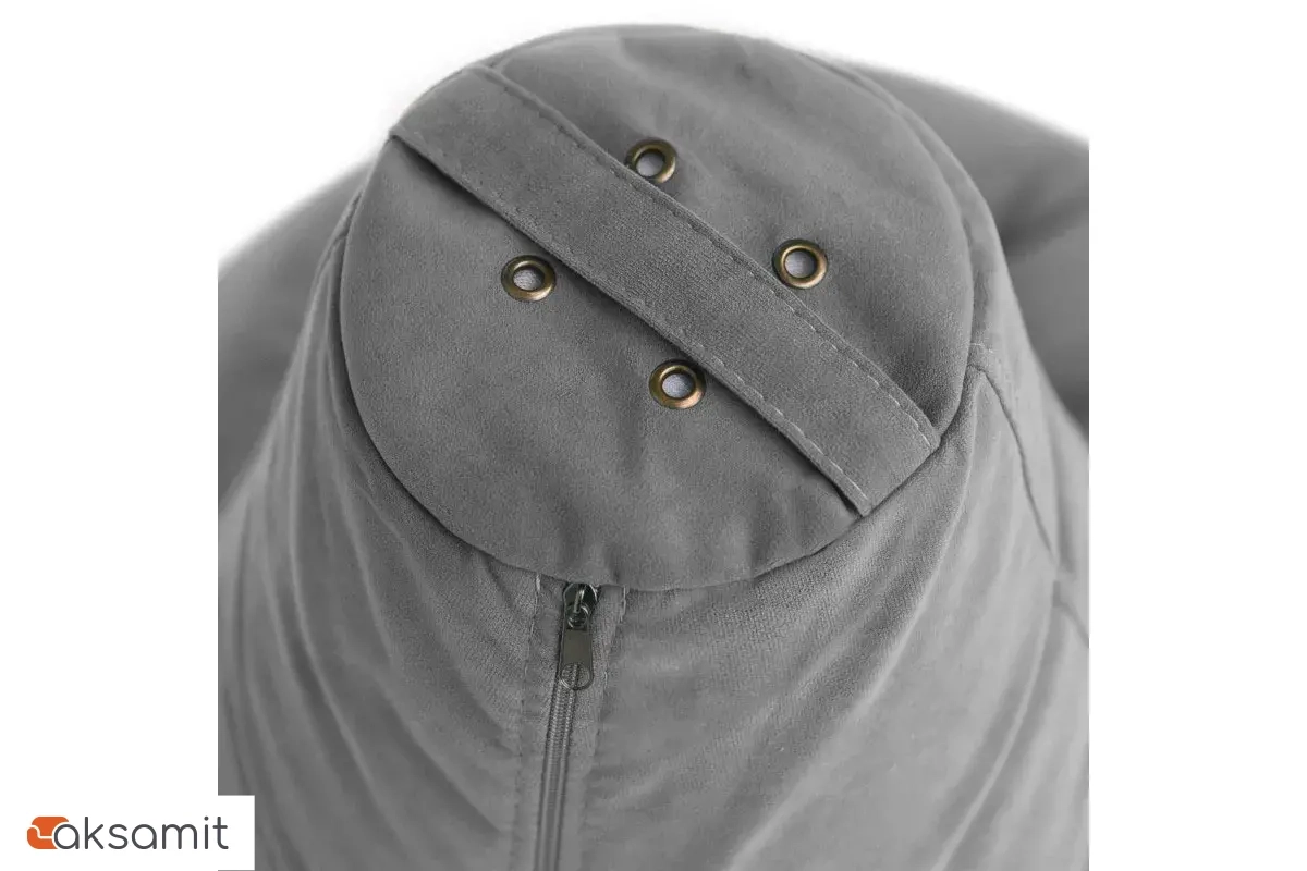 Кресло-мешок Груша Миди 2XL (Велюр / Сталь)