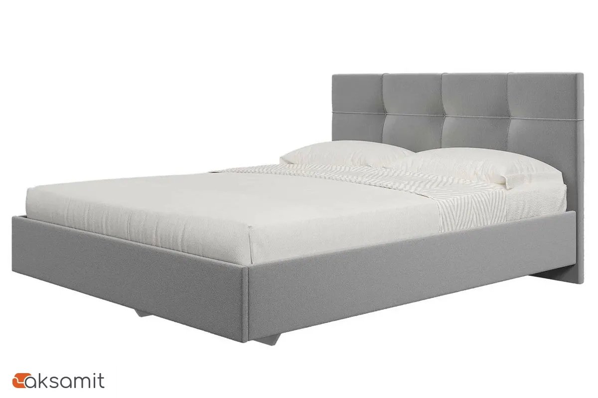 Кровать Каприз на латах 160х200 (Newtone Light GREY (светло-серый)) Кровать Каприз на латах 160х200 (Newtone Light GREY (светло-серый))