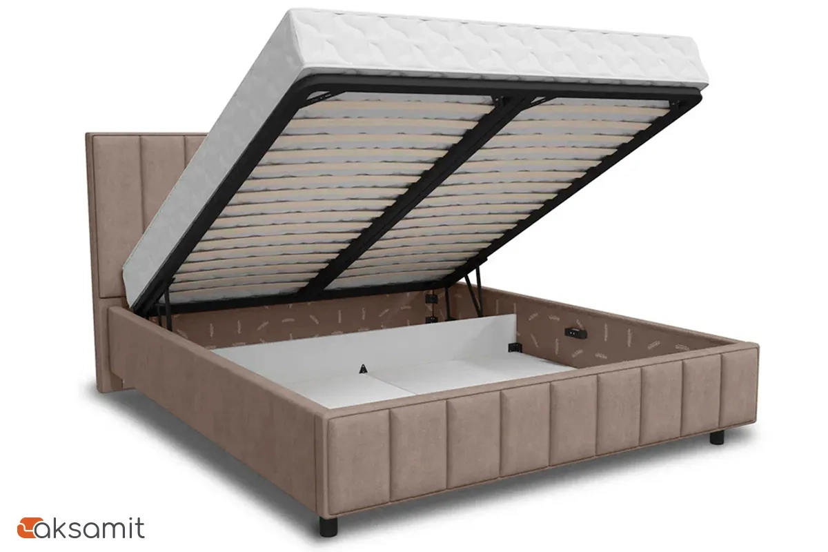 Кровать Кордова-3 с ПМ 160х200 (Selfie Latte) 2 кат. Кровать Кордова-3 с ПМ 160х200 (Selfie Latte) 2 кат.