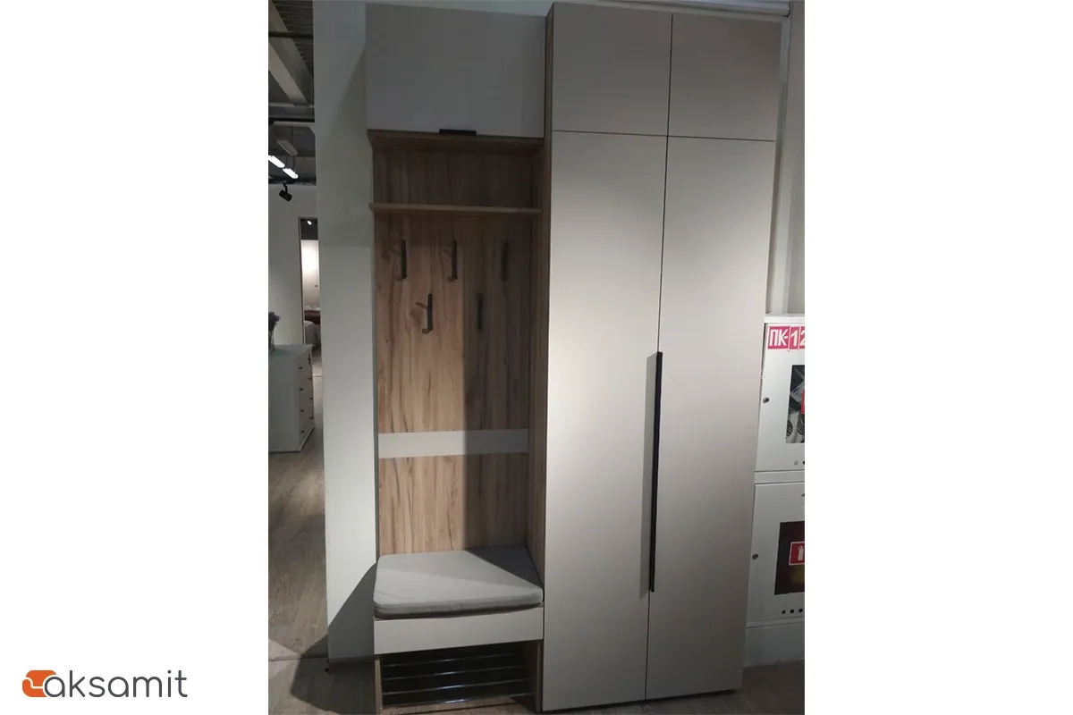 Шкаф двухдверный Элис Мод.3 (Дуб Альпийский/Тефия)