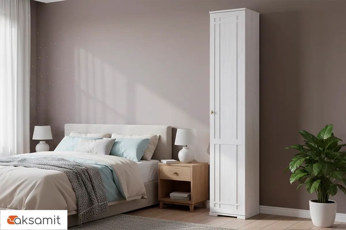 Sherlock 91 Шкаф для белья Правый Ясень Анкор светлый фото