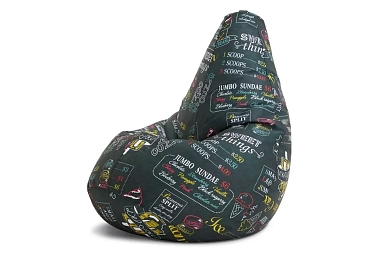 Кресло-мешок Груша Стандарт 3XL (Мебельный хлопок/ Айскрим)