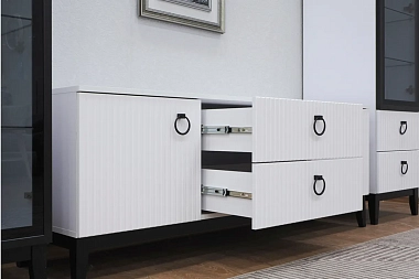 Гостиная Шарлиз (Белое сияние/Белый снег)