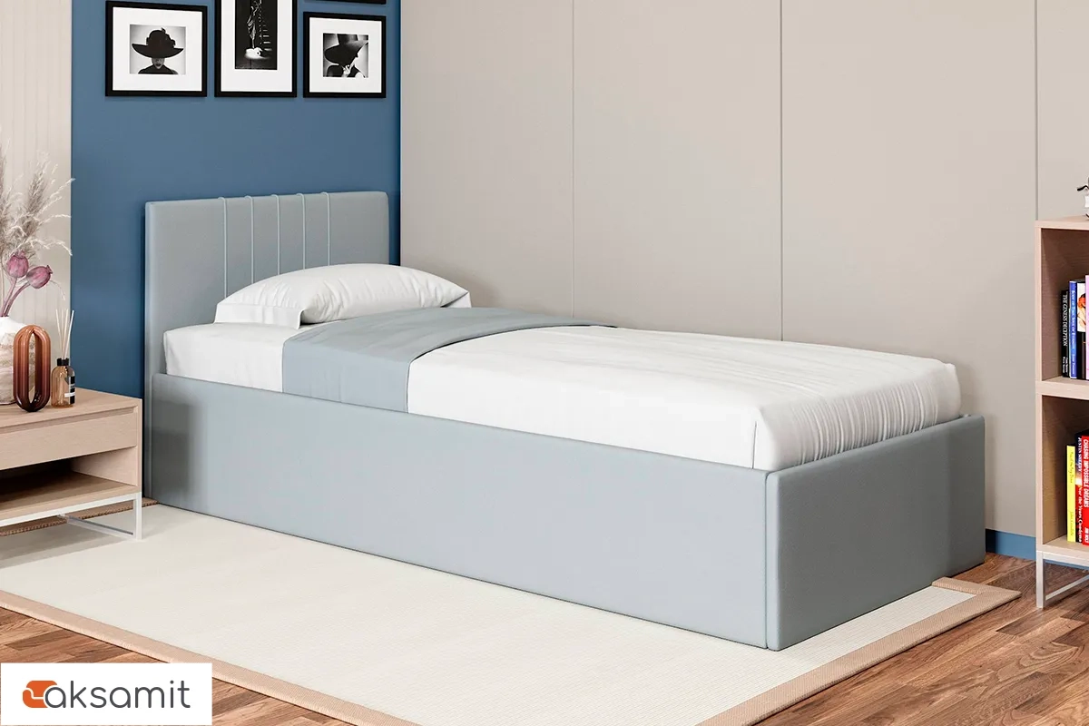 Кровать Соло односпальная с ПМ 90х200 (Newtone Light Grey/Светло-серый) Кровать Соло односпальная с ПМ 90х200 (Newtone Light Grey/Светло-серый)