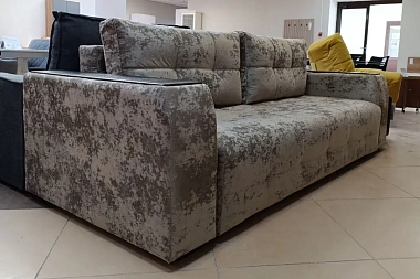 Диван-кровать Бали 4 ДК (Plush latte / Накладки венге) 5 кат.