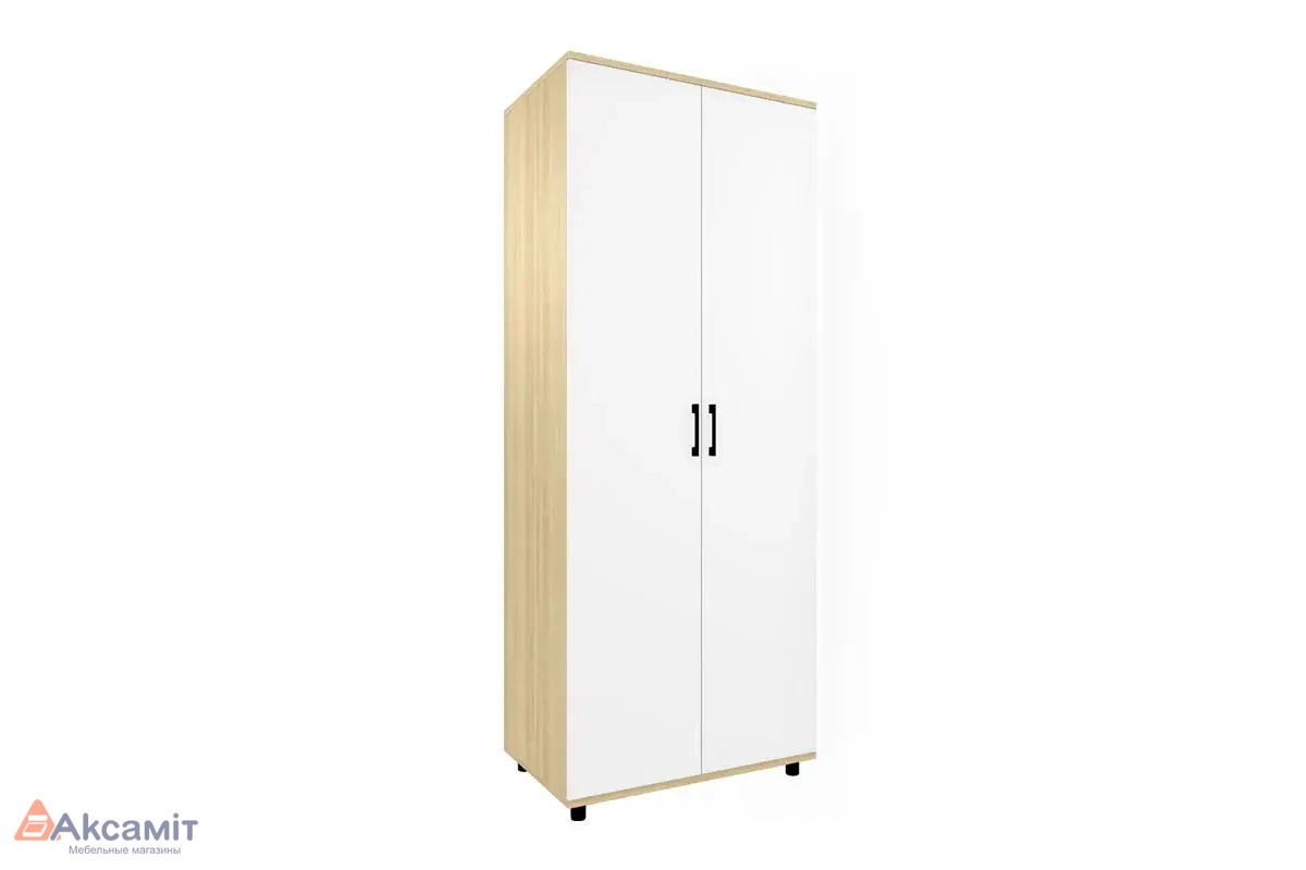 Шкаф для одежды и белья ШК-5008-АС-БГ (Ясень Асахи/Белый Бриллиант Глянцевый)