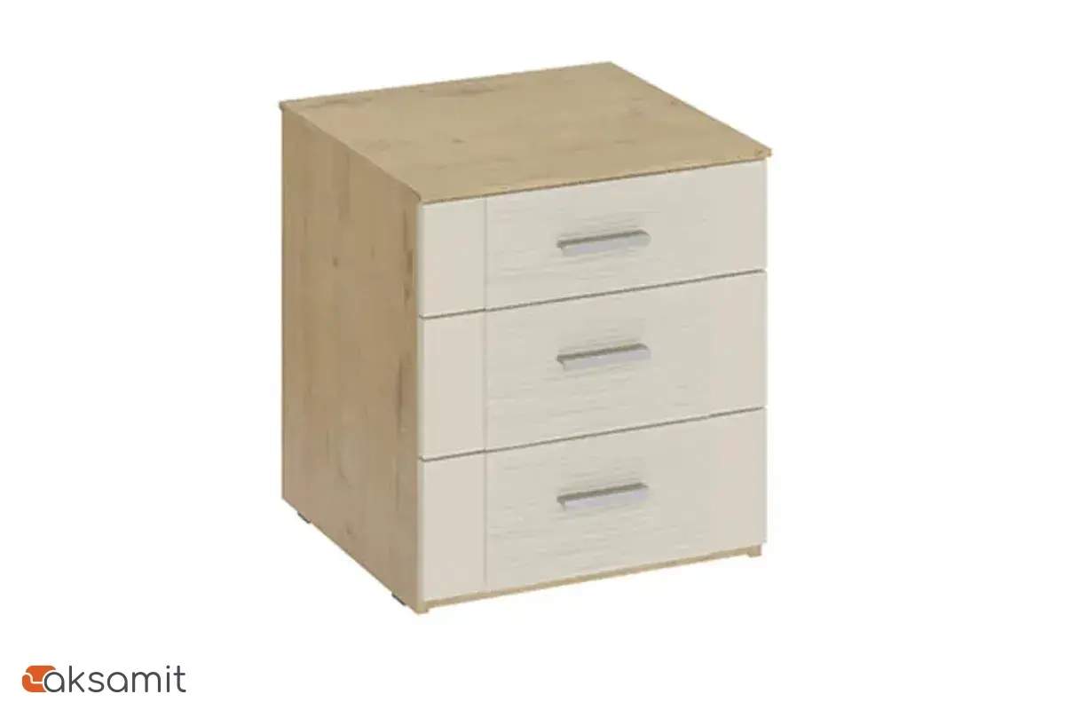 Николь ТД-295.03.01 Тумба прикроватная Бунратти/Фон Бежевый