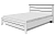 Кровать двойная Scandica Wilma (10) с ПМ 140х200 (Белый гладкий)