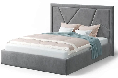 Кровать Индиго 160х200 с ПМ (NEO 25/серый)