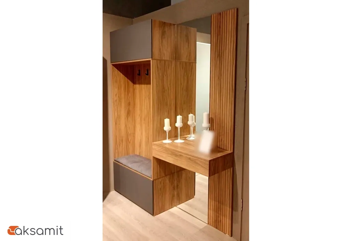 Тумба подвесная с зеркалом Порто СМ-102.08.001 (Яблоня Беллуно)