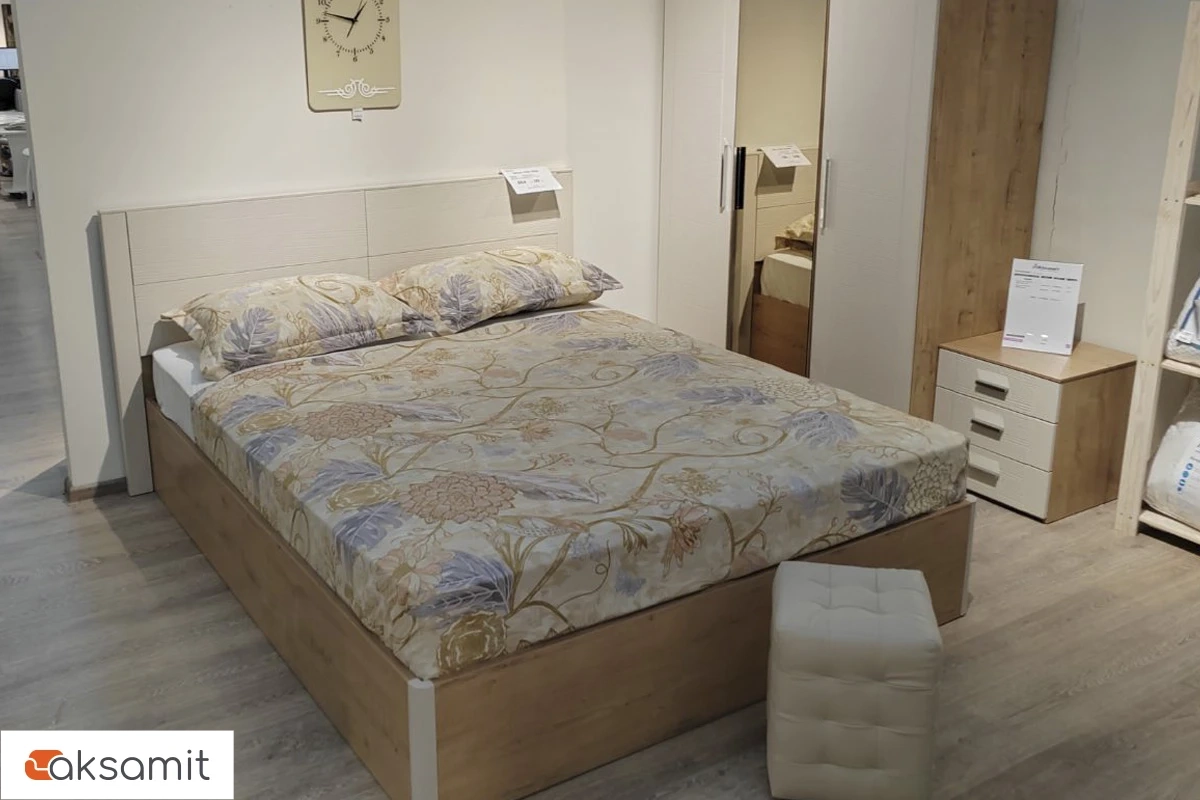 Николь ТД-295.03.01 Тумба прикроватная Бунратти/Фон Бежевый