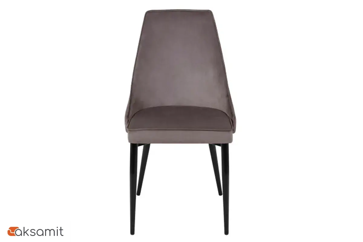 Стул Лорд (Муар черный/велюр (Dream stone (серо-коричневый)) СРП-071