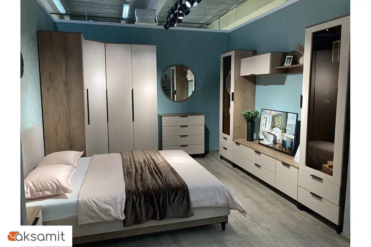 Шкаф 1-дверный для платья и белья Тоскана (Дуб Табачный/Бисквит)