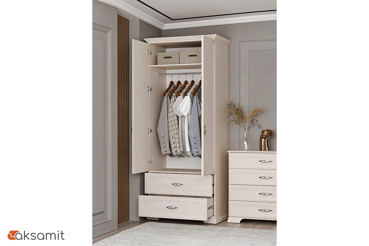 Венеция 17 Шкаф для одежды 2-х дв. с ящиком фото